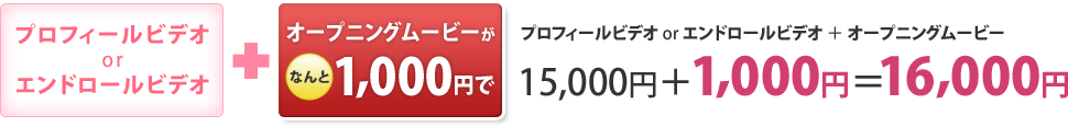オープニングムービー1,000円キャンペーン